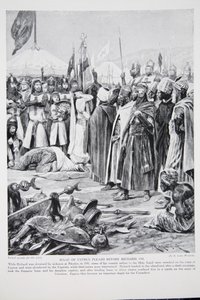 Isaac de Chypre plaide devant Richard, 1191, illustration de 
